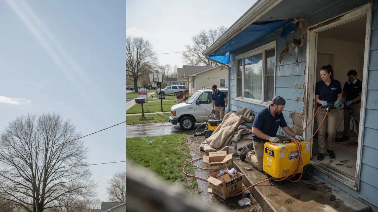 Basement Flood Cleanup in Kincaid, KS near me